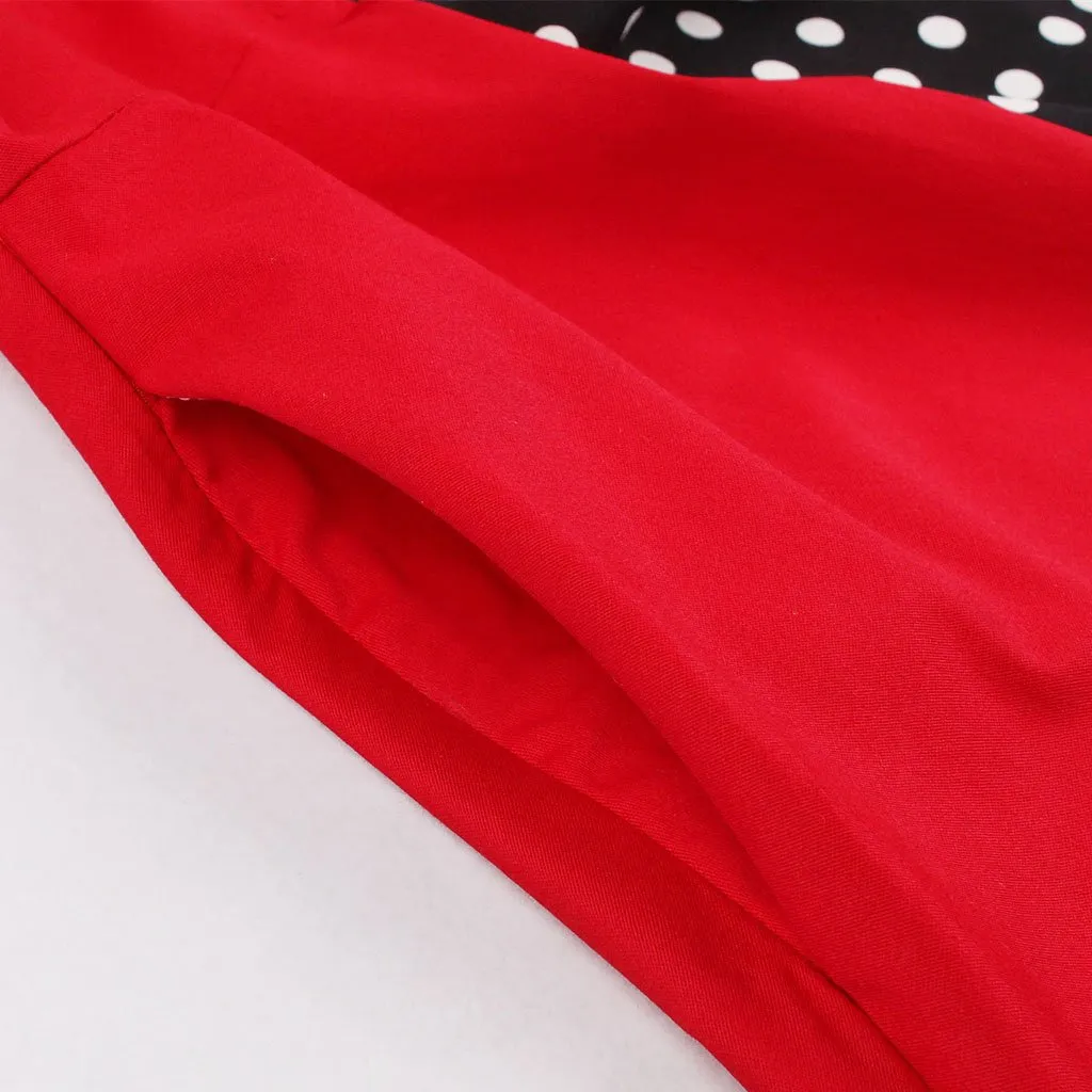 Cotton With Pocket England Style 50S Dress
