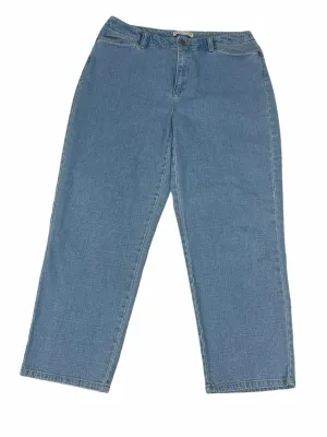 Crazy Horse Light Wash Wide Leg Jeans