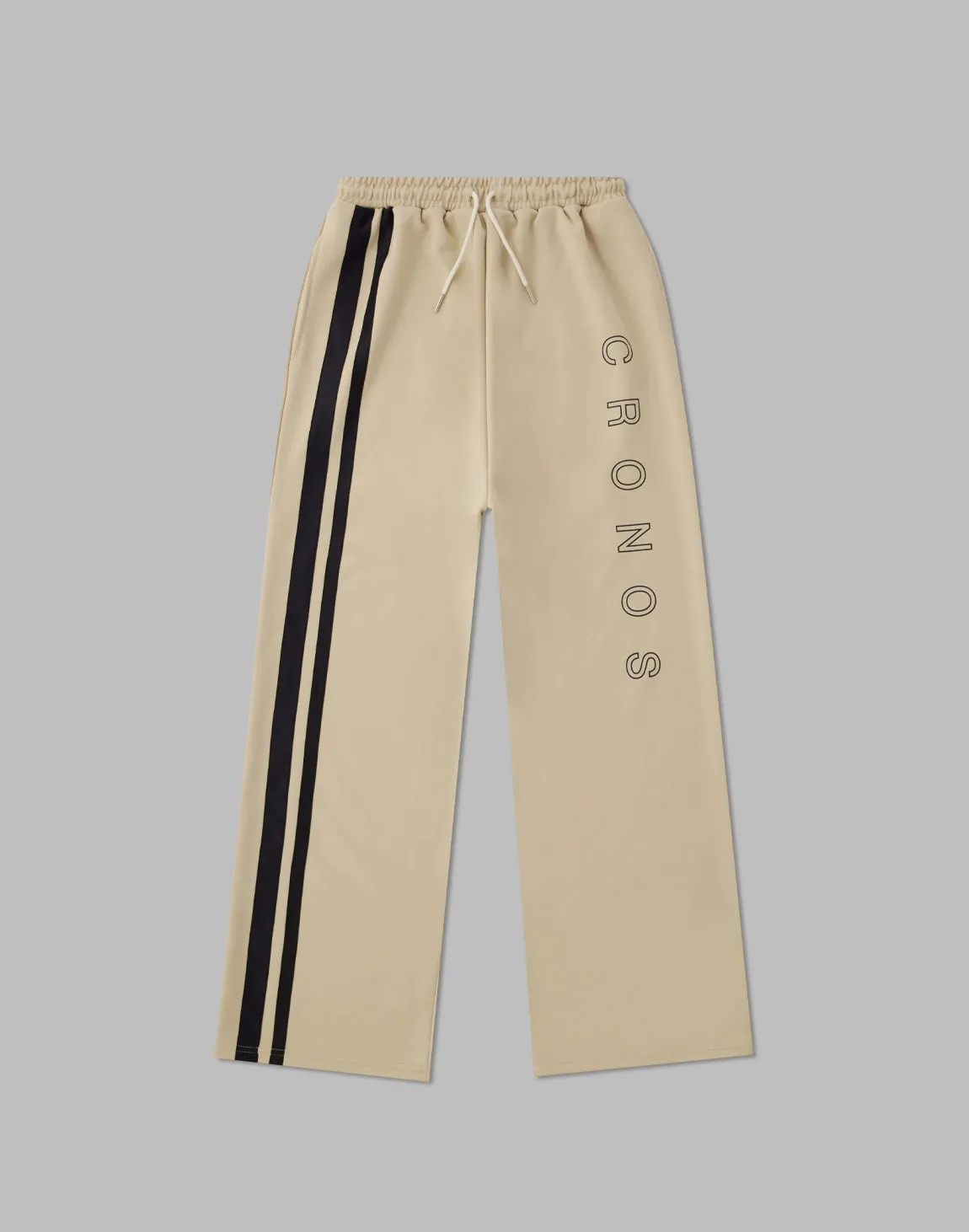 CRONOS WOMEN JERSEY WIDE PANTS【BEIGE】