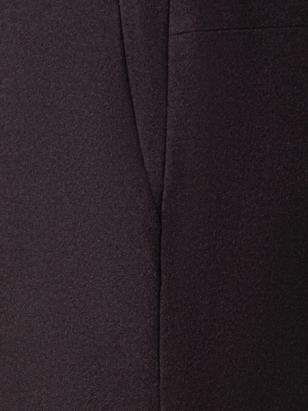 Cropped Tapered Wool Stretch Flannel Pants
