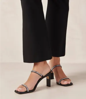 Crystal Leather Sandals