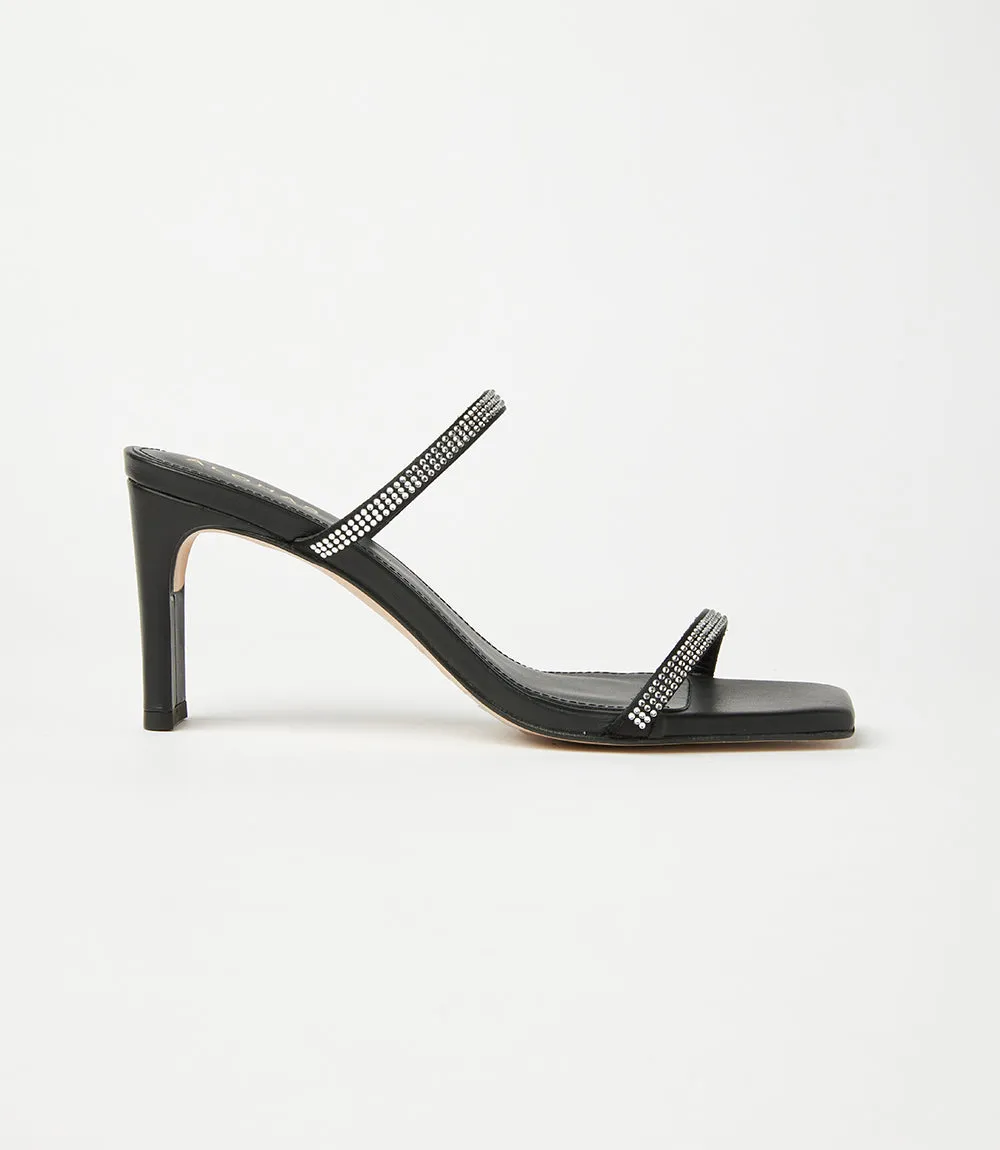 Crystal Leather Sandals