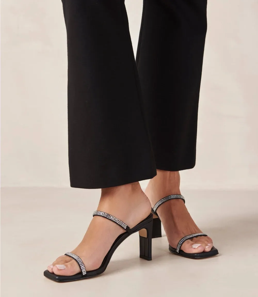 Crystal Leather Sandals