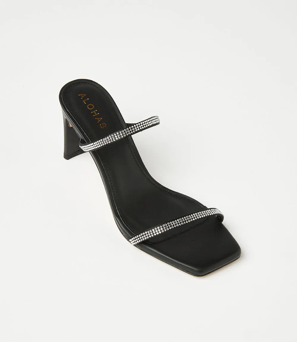Crystal Leather Sandals