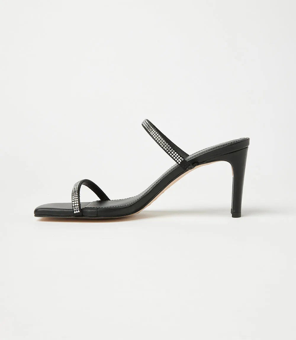 Crystal Leather Sandals