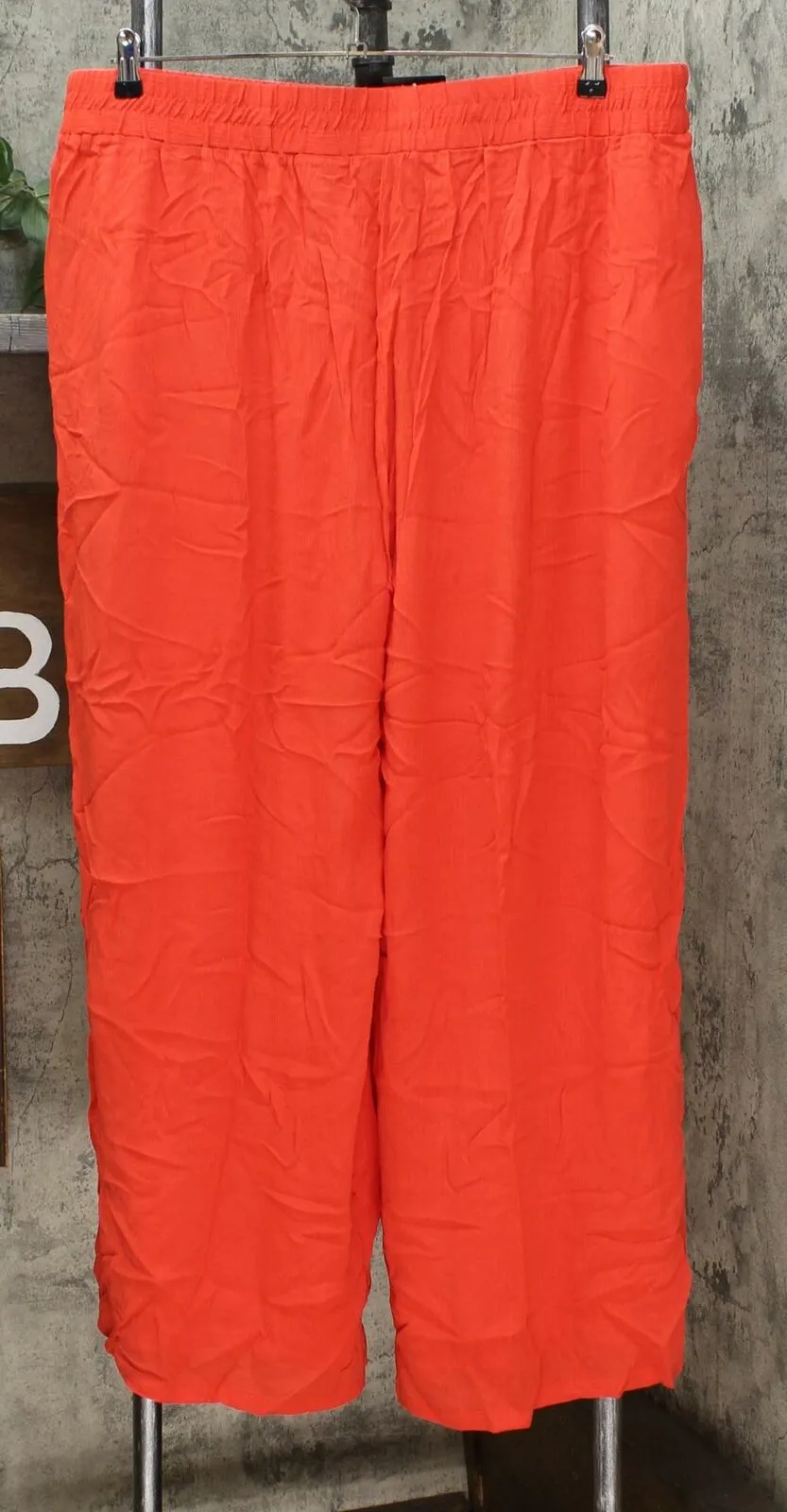 Curations Women's Plus Size Wide Leg Gauze Pants