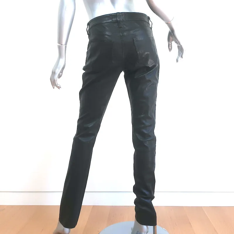 Current/Elliott The Leather Rendezvous Pants Black Size 26