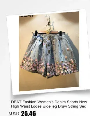 DEAT Fashion Women's Camouflage Skirt High Waist Single Breasted Pockets Tassel Full-length Skirts Summer 2024 New Tide 17A7149