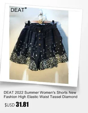 DEAT Fashion Women's Camouflage Skirt High Waist Single Breasted Pockets Tassel Full-length Skirts Summer 2024 New Tide 17A7149