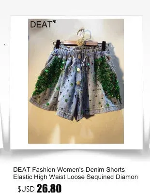 DEAT Fashion Women's Camouflage Skirt High Waist Single Breasted Pockets Tassel Full-length Skirts Summer 2024 New Tide 17A7149