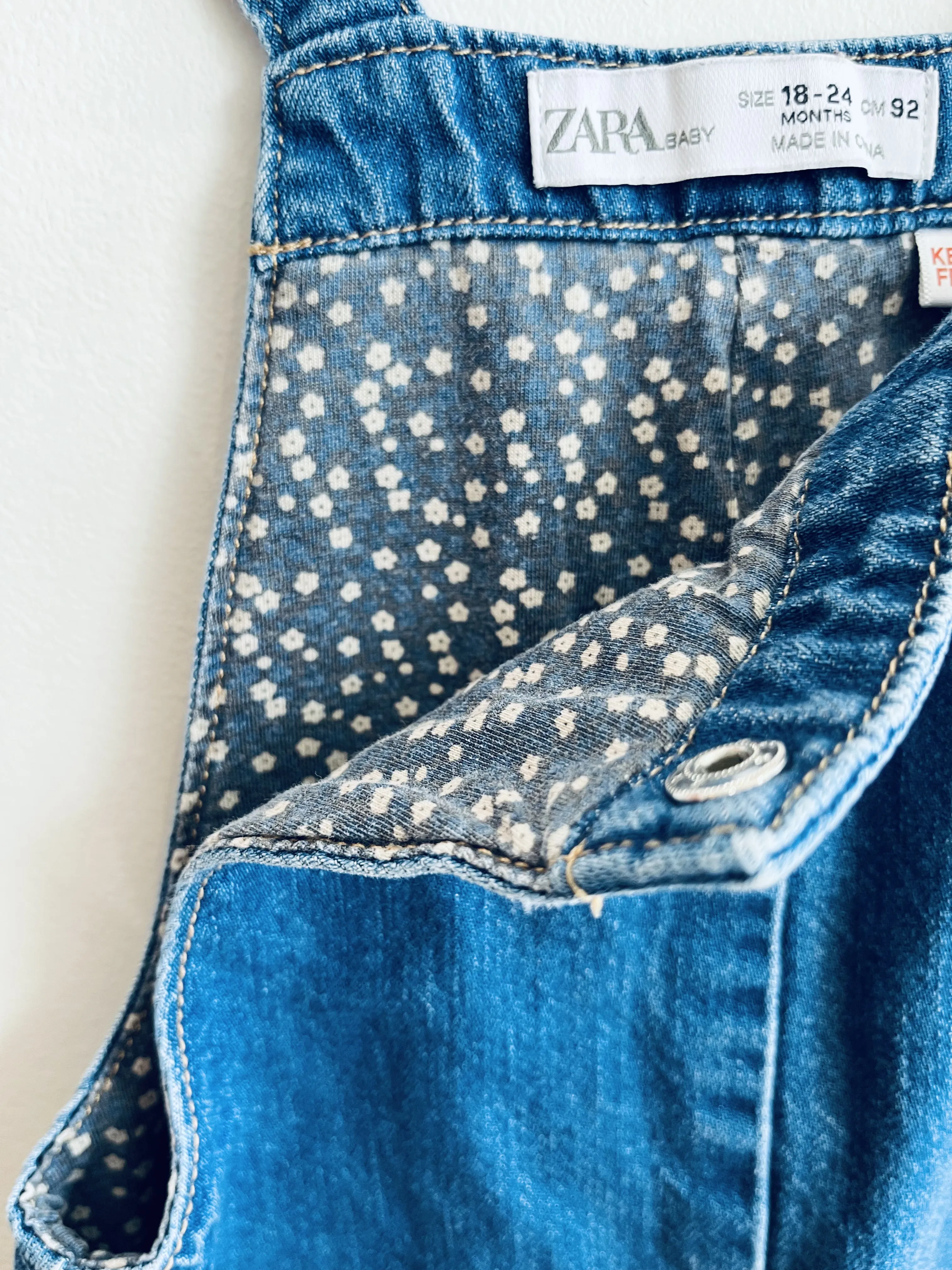 Denim Pocket Overalls // 18-24M