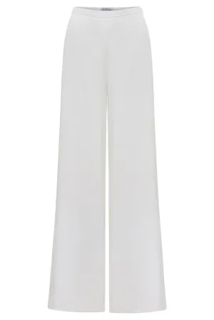 Dessy Satin Palazzo Pants