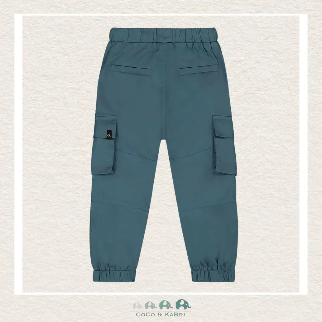 Deux Par Deux Parachute Jogger Pants With Cargo Pockets - Goblin Blue
