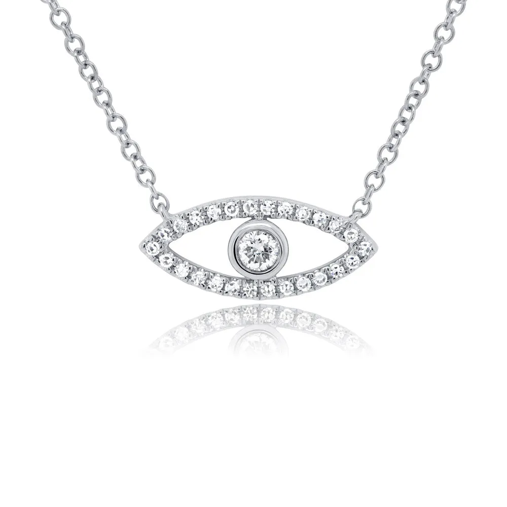 Diamond Evil Eye Pendant