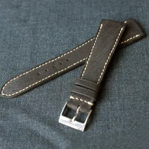 DISTRESSED DARK BROWN CUSTOM MADE STRAP