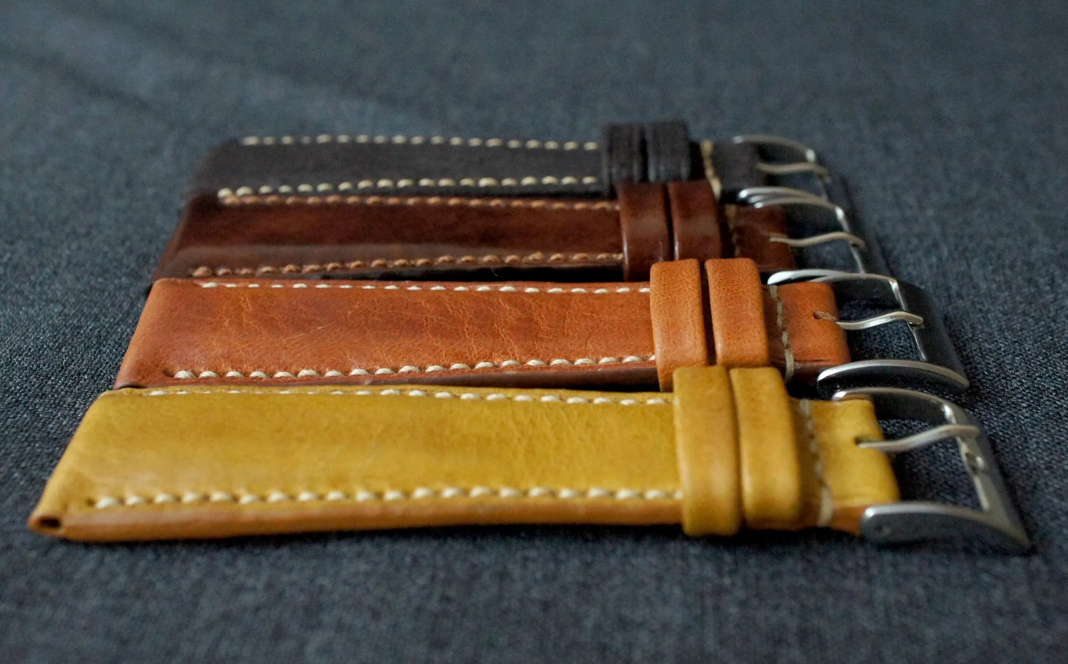 DISTRESSED DARK BROWN CUSTOM MADE STRAP