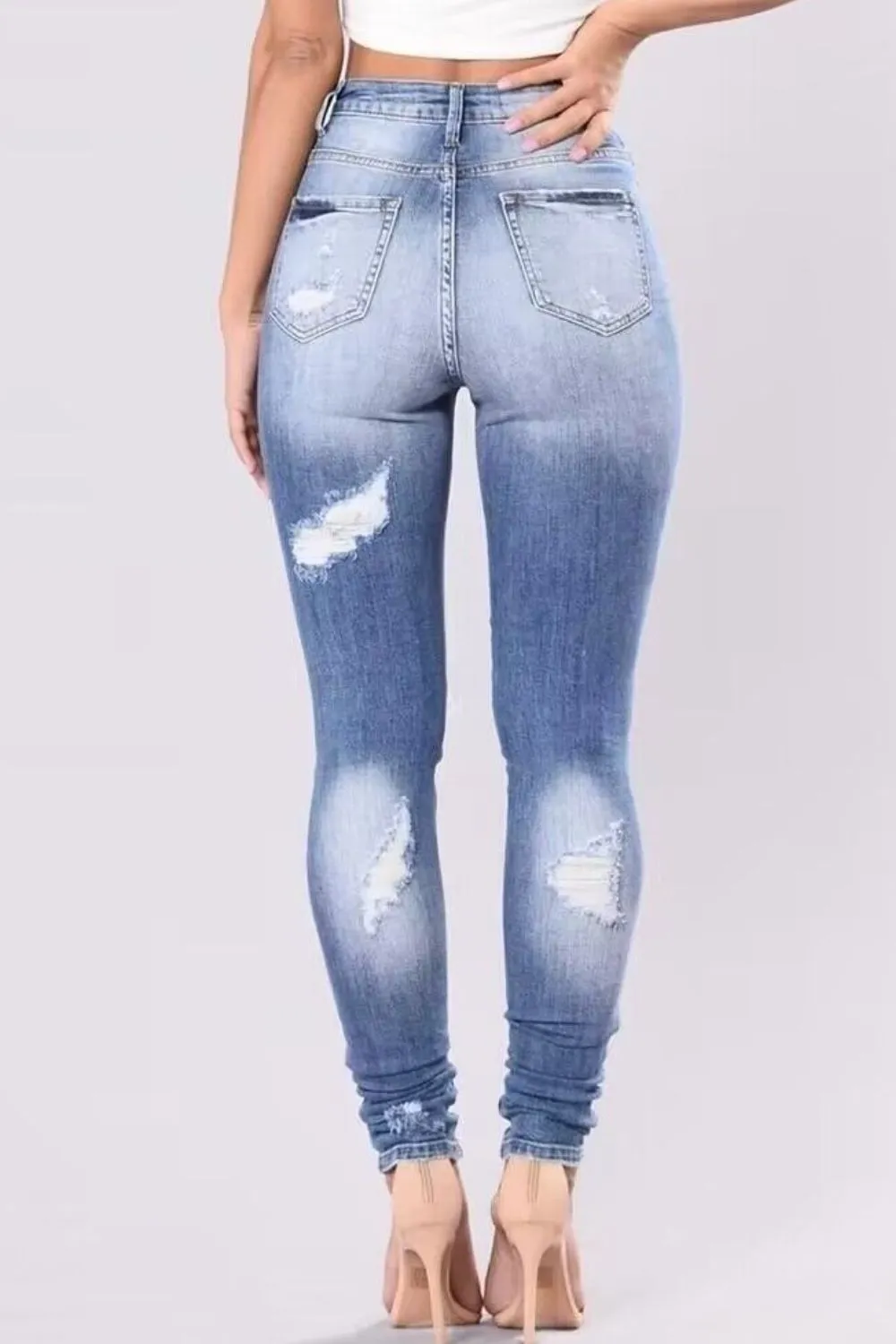 Distressed Skinny Jeans