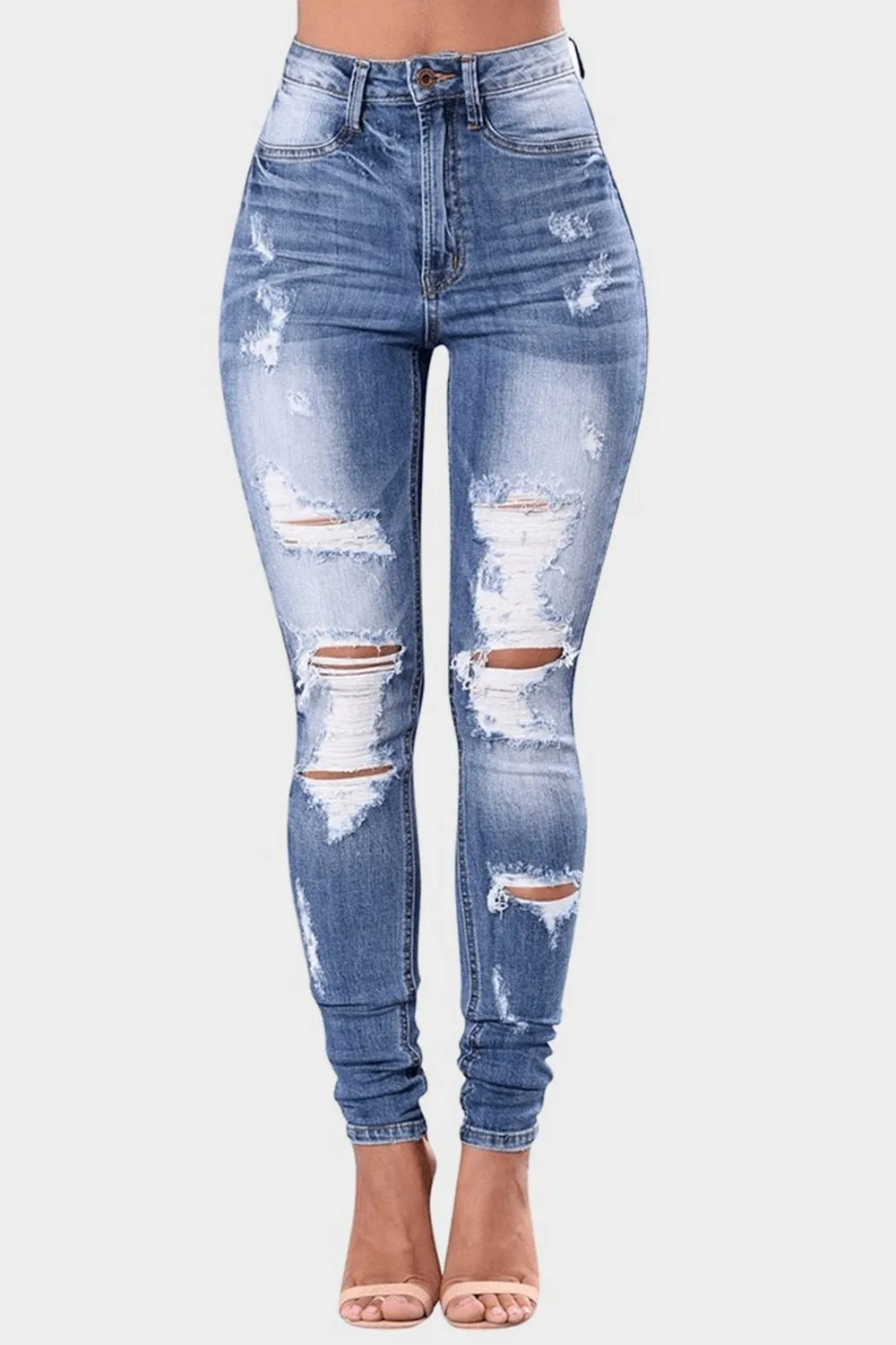 Distressed Skinny Jeans