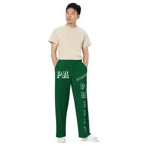 DJD PA- "It's A Philly (North) Thang" Unisex Wide-Leg Pants Green/Silver/White