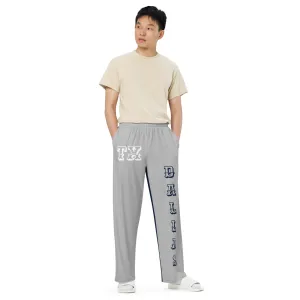 DJD TX- "It's A Dallas Thang" Unisex 2 Tone Wide-Leg Pants Gray/Navy/White