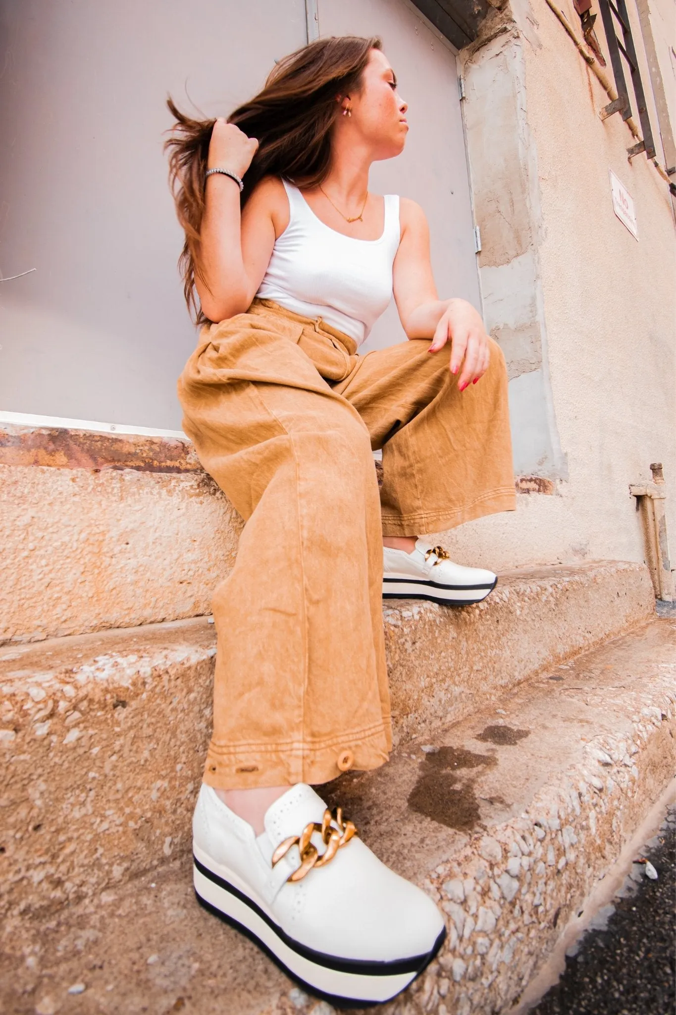 Dolce Vita: Jhenee in White Leather