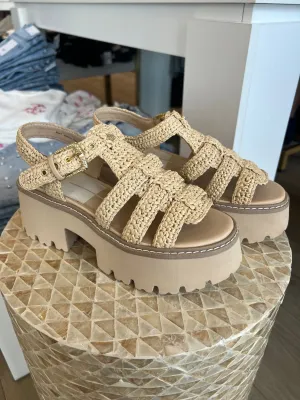 Dolce Vita Latice Knit Chunky Sandal