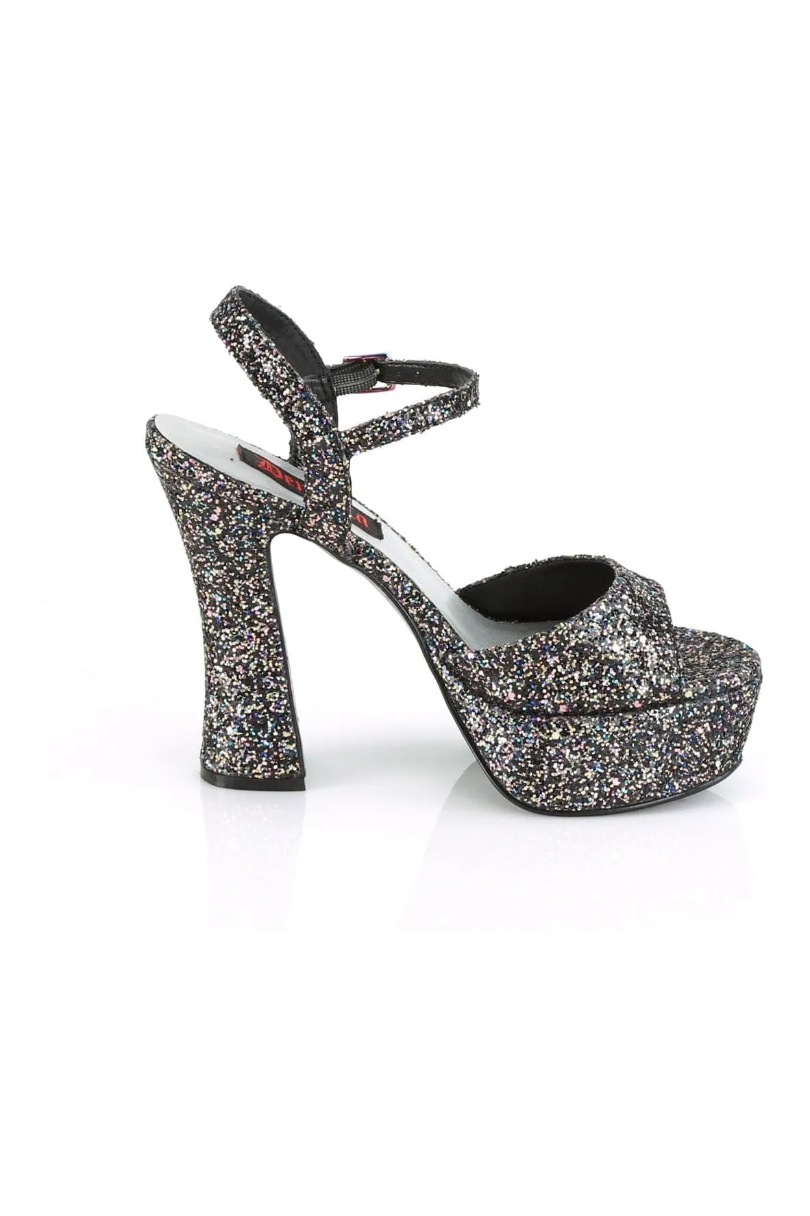 DOLLY-09 Black Glitter Sandal