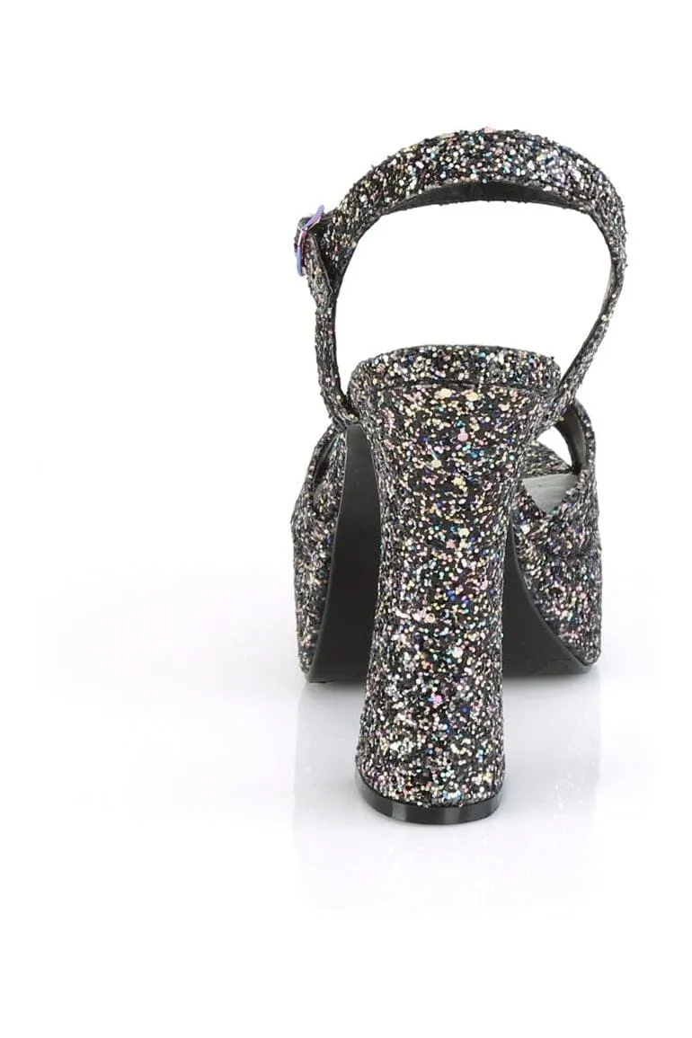 DOLLY-09 Black Glitter Sandal