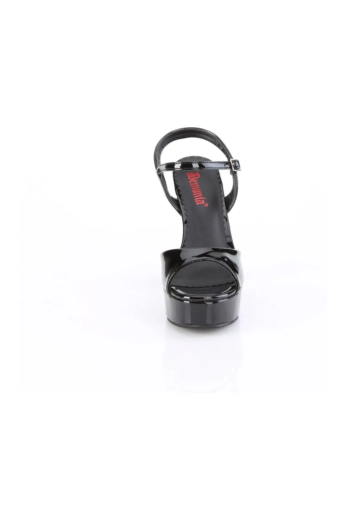 DOLLY-09 Black Patent Sandal