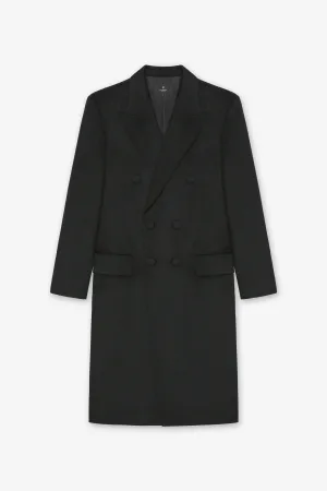 DONNIE HEATHER BLACK OVERCOAT