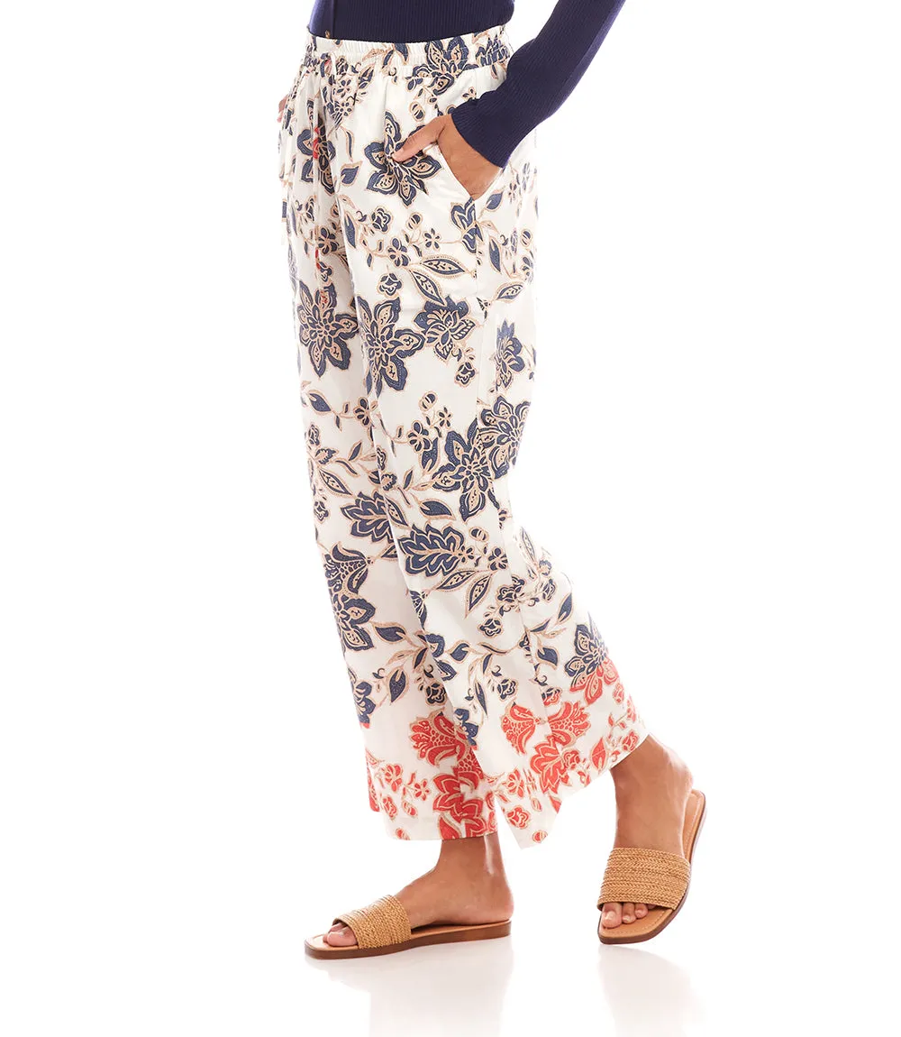Drawstring Cropped Pants