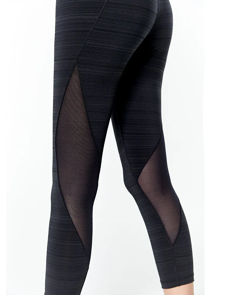 easyoga LESPIRO Move Up Cropped Tights1 - D50 Black Gray Stripe
