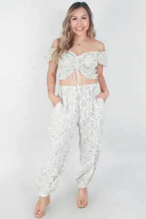 ELASTIC WAIST JOGGER WITH POCKETS