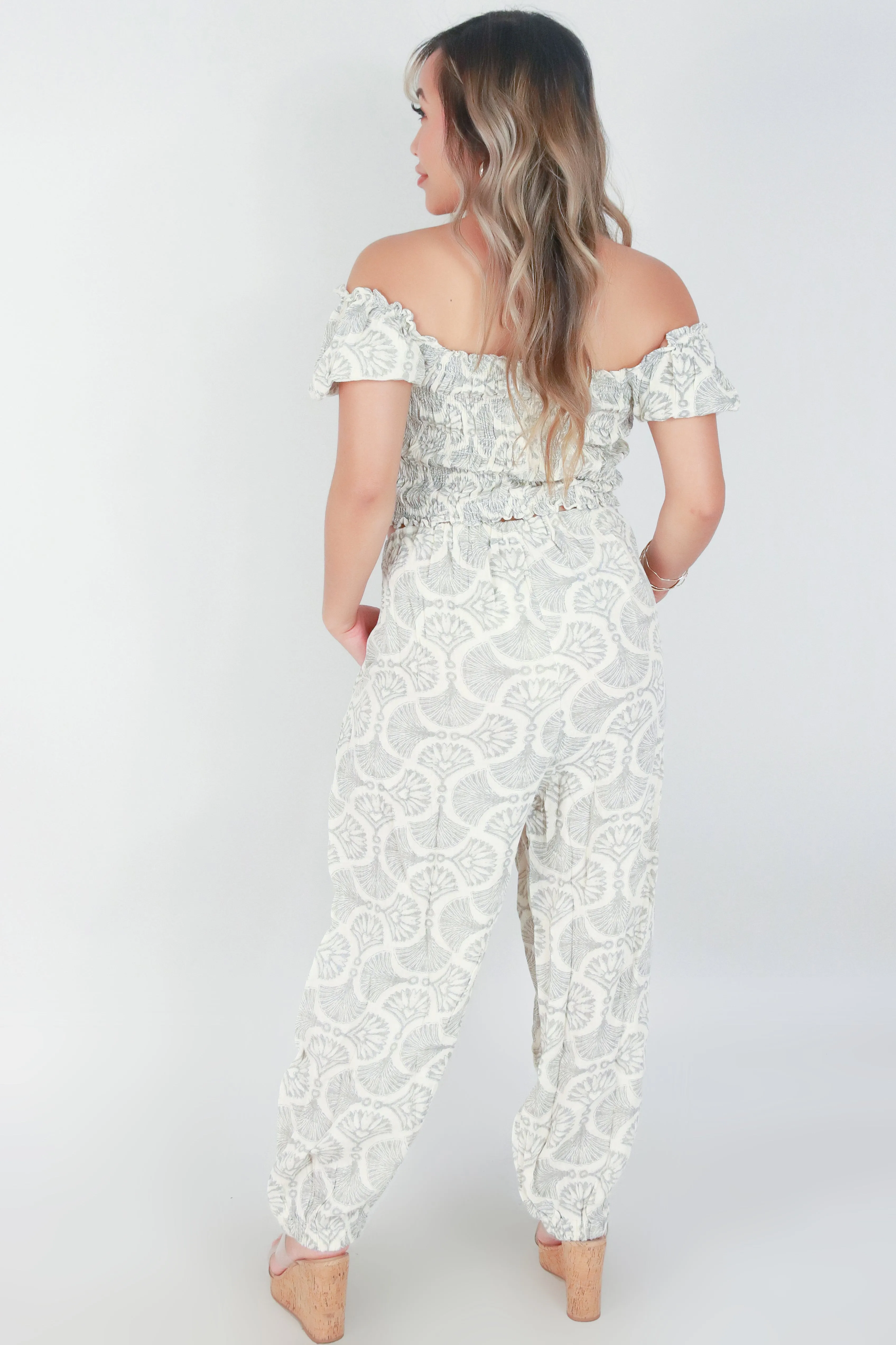 ELASTIC WAIST JOGGER WITH POCKETS