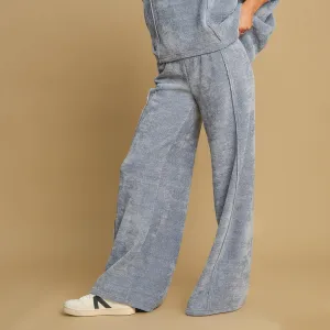 Elastic Waist Wide Leg Pants