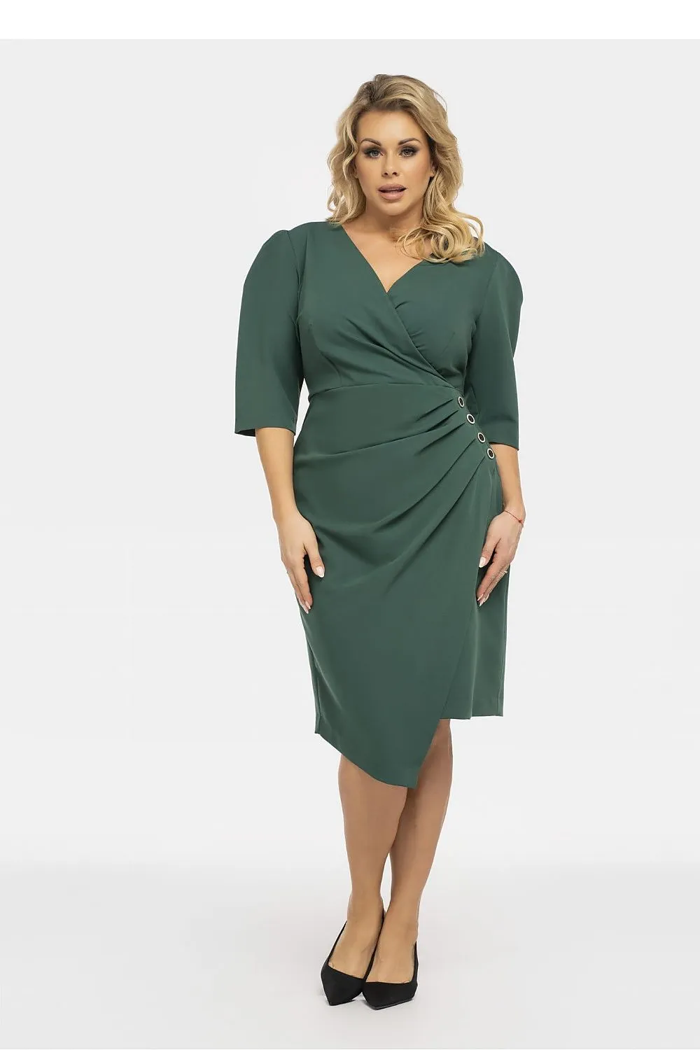 Elegant Draped Envelope Dress