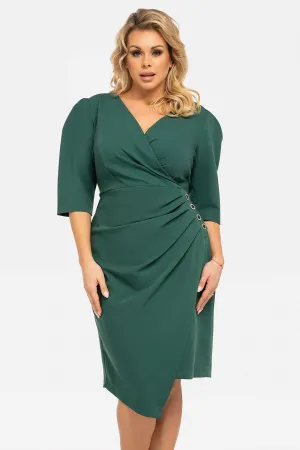 Elegant Draped Envelope Dress