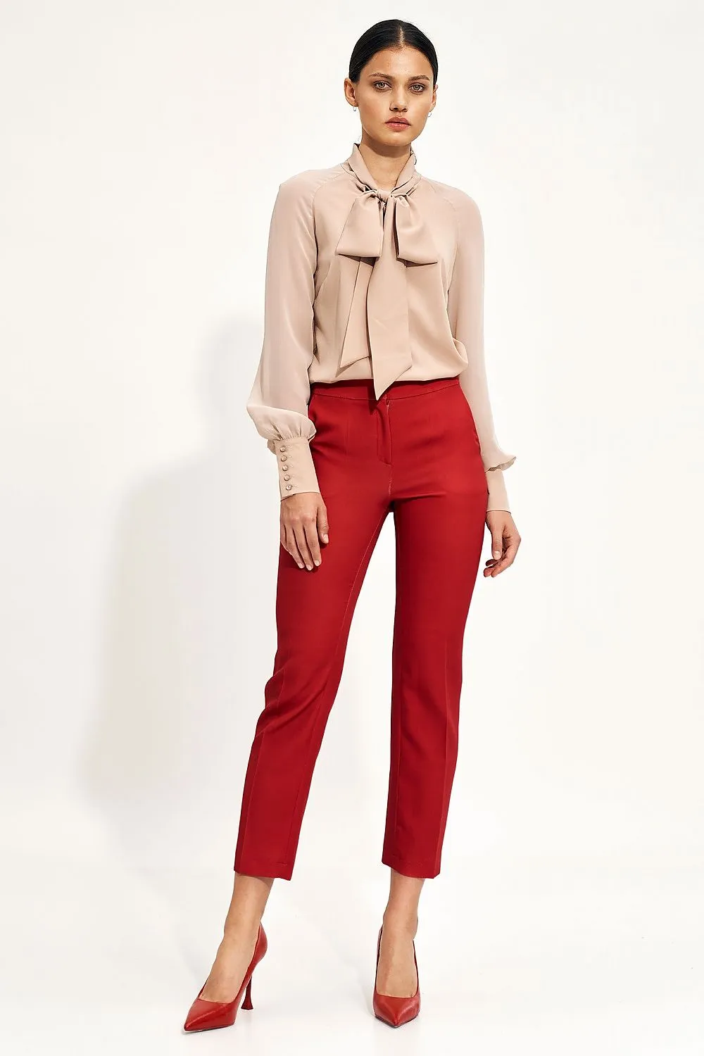 Elegant Loose-Fit Chino Trousers
