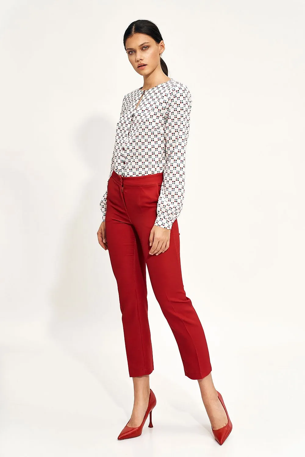 Elegant Loose-Fit Chino Trousers