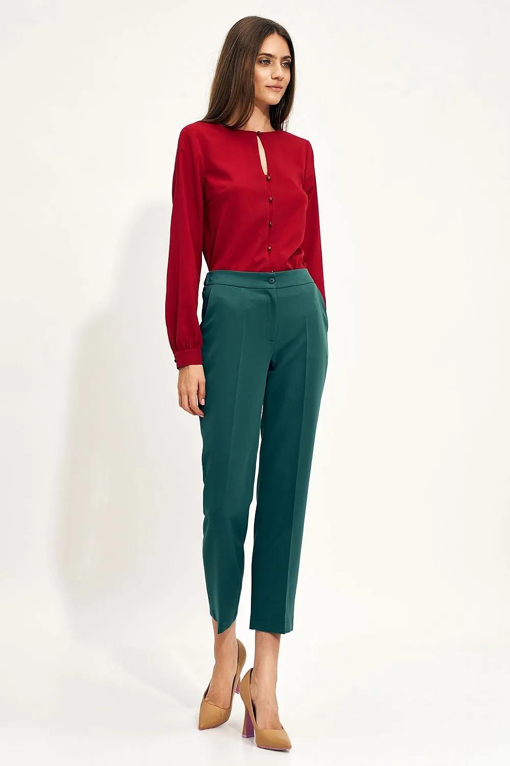 Elegant Loose-Fit Chino Trousers