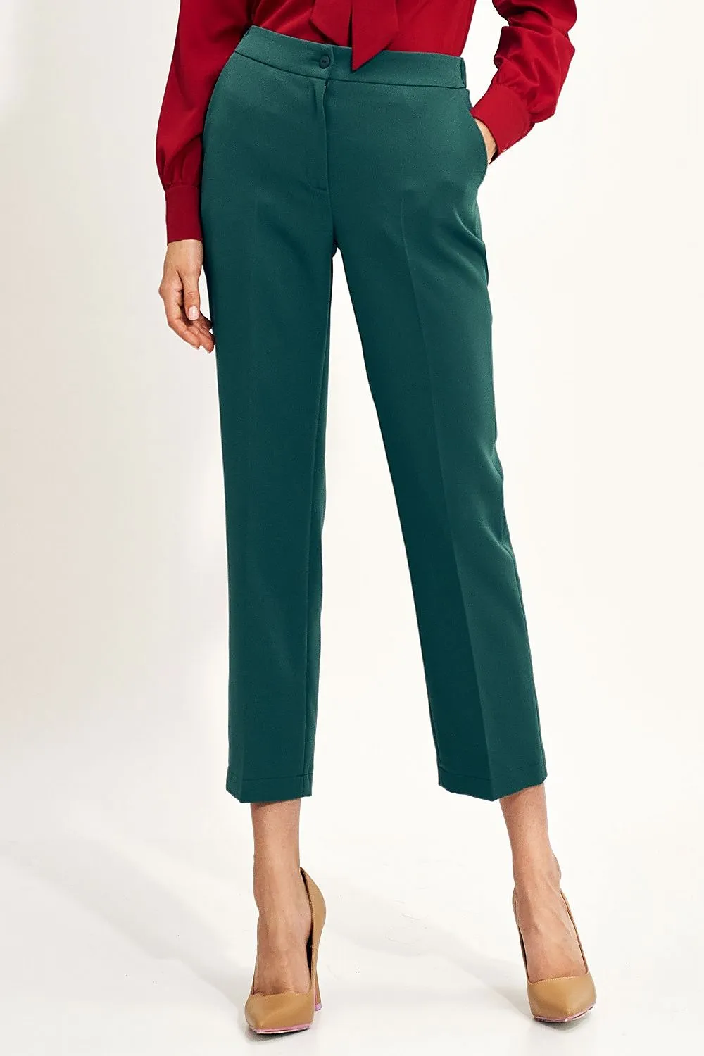 Elegant Loose-Fit Chino Trousers
