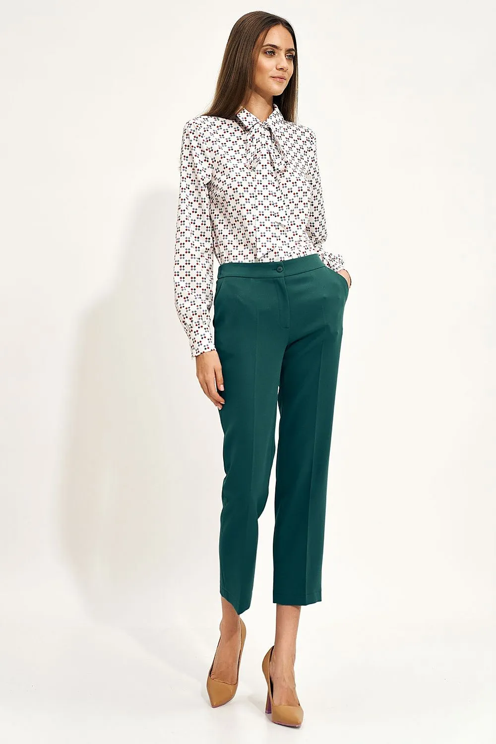 Elegant Loose-Fit Chino Trousers