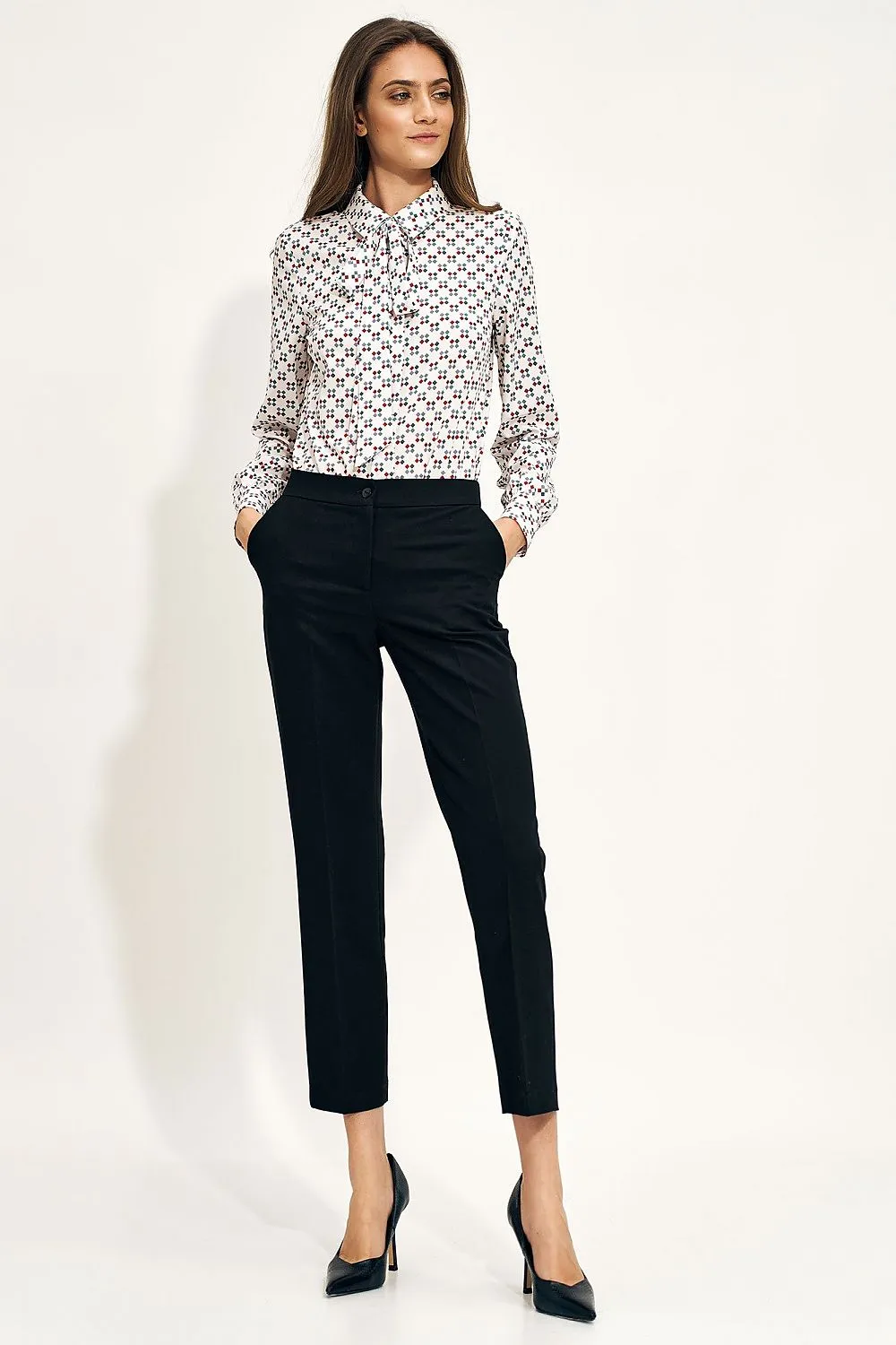 Elegant Loose-Fit Chino Trousers