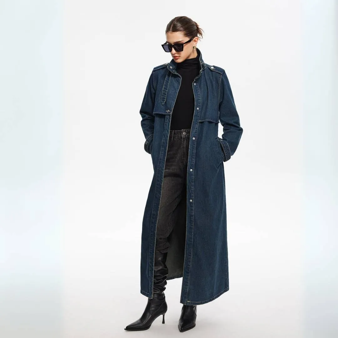 Elise™ | Stylist Belted Denim Coat