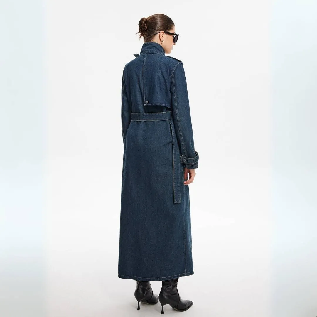 Elise™ | Stylist Belted Denim Coat