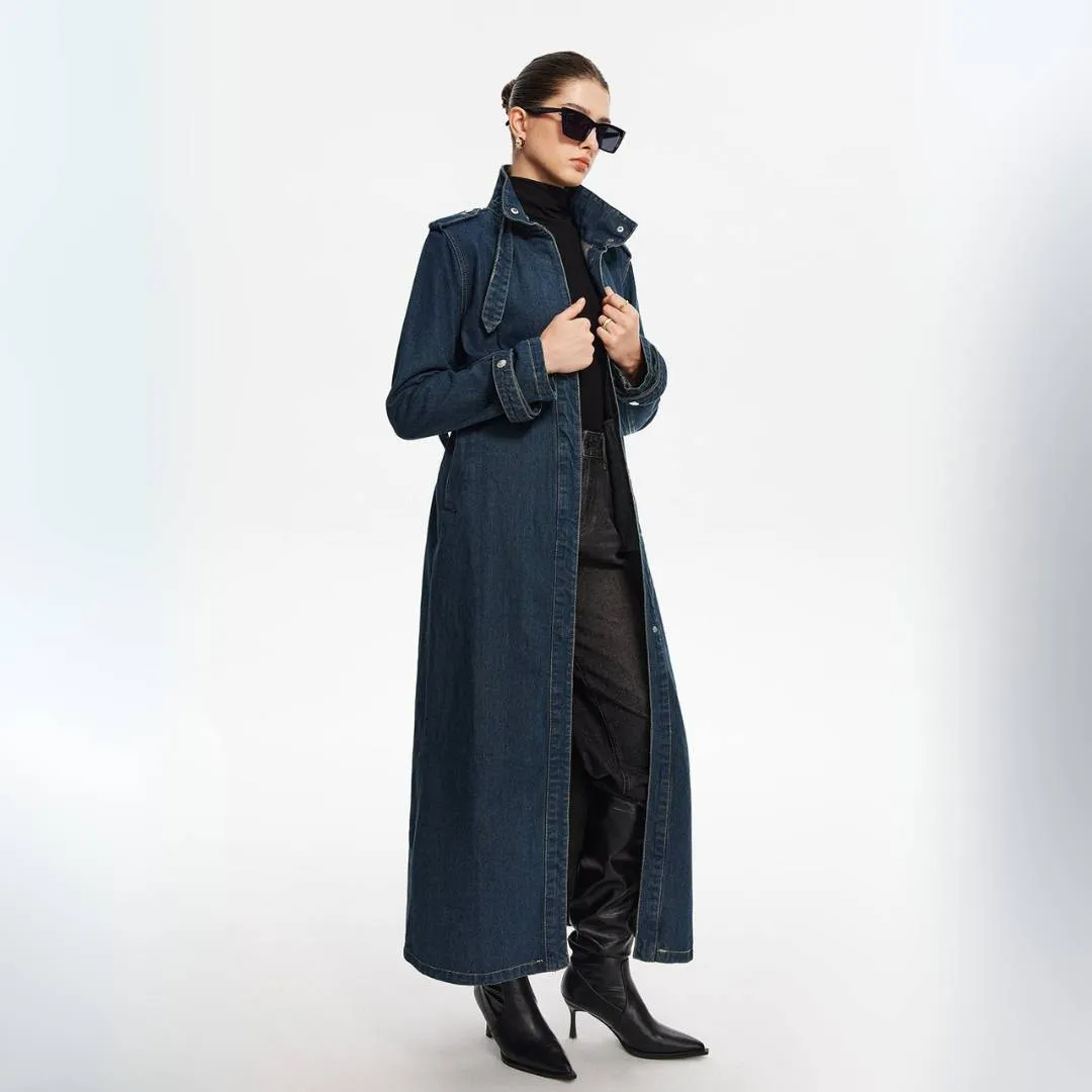 Elise™ | Stylist Belted Denim Coat