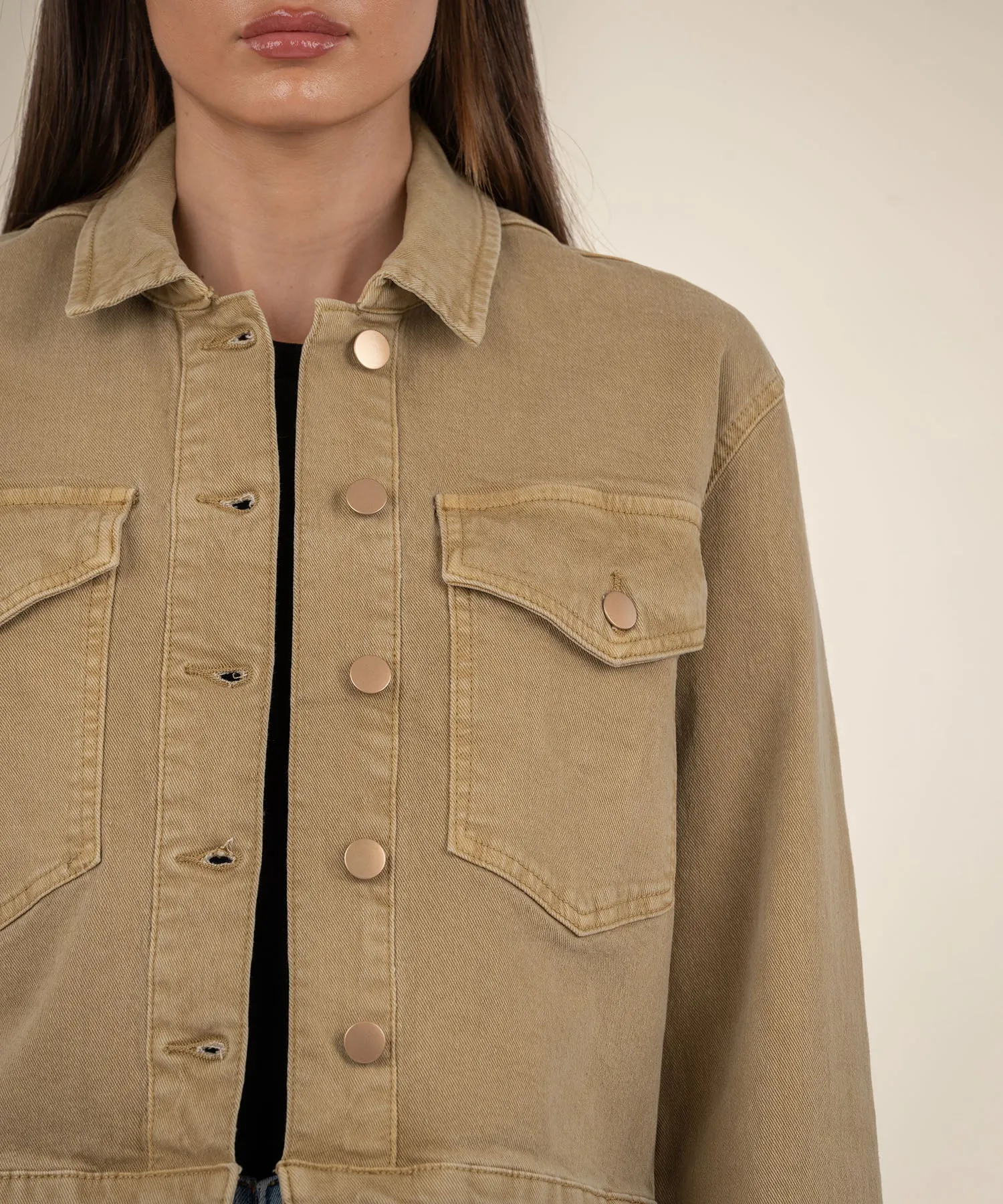 Elle Crop Denim Jacket - FINAL SALE