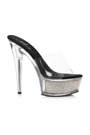 Ellie Shoes 609-SPRING Stiletto Sandal With Rhinestone In Platform