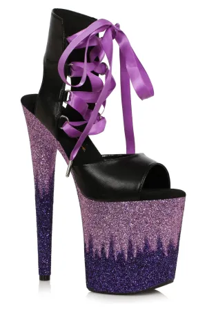 Ellie Shoes 850-BRAXTON Stiletto with Ombre Glitter Platform