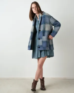 elomia coat - greyish blue